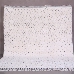 Moroccan dot rug - Beni ourain rug - Black dots rug - Berber dots rug - Custom size rug - Polka rug - Moroccan rug - Beni ourain rug