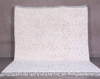 Moroccan dot rug - Beni ourain rug - Black dots rug - Berber dots rug - Custom size rug - Polka rug - Moroccan rug - Beni ourain rug