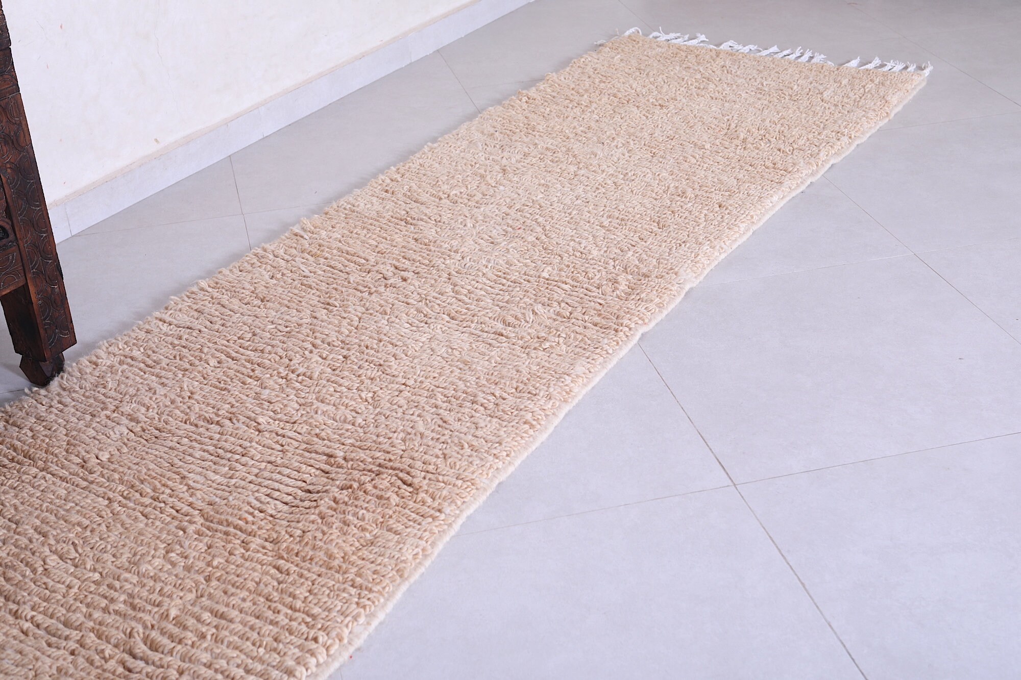 Runner Rugs Riyadh Moroccan Rug Runner - Beige Runner Rug - Custom Hallway Rug - Entryway ...
