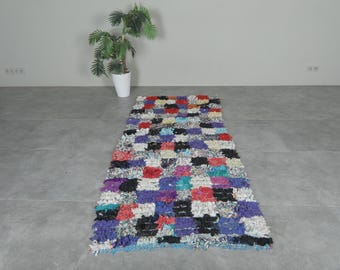 チェック柄ブーシュルイットラグ 5.2 x 7.1 フィート カラフルなラグ