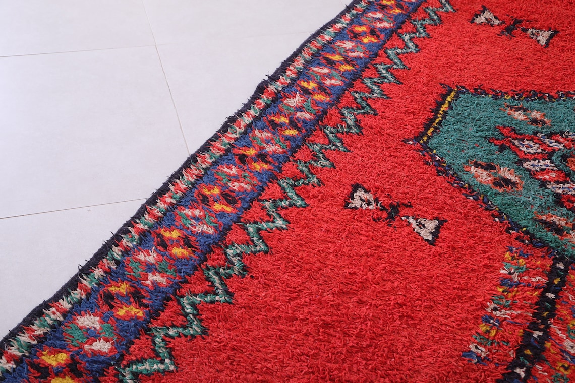 Vintage Moroccan rug 5.1 FT X 13.7 FT All wool rug berber Etsy