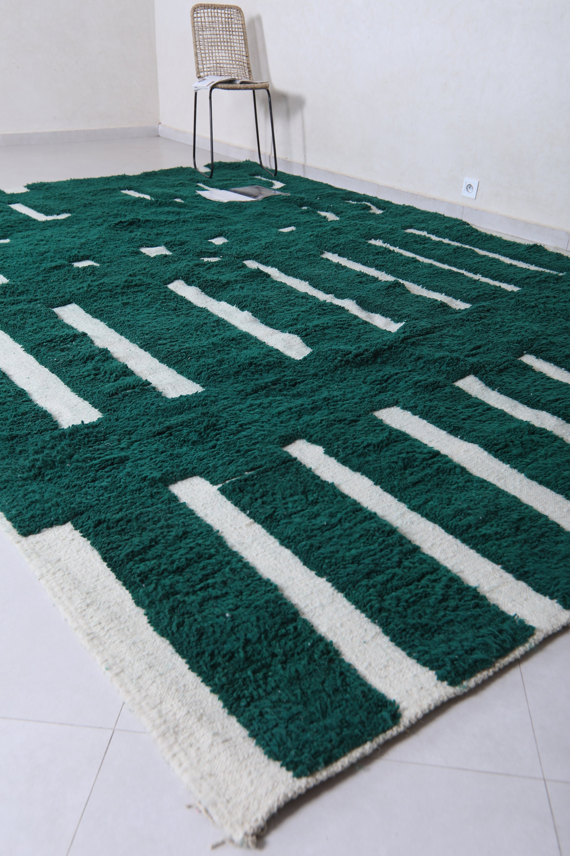 Greenarbic Rug Patterns Moroccan Green Rug - Handmade Berber Rug - Custom Area Rug - Beni ...