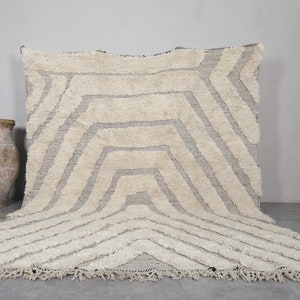 Handmade Berber rug 8.1 x 10.9 Feet Contemporary rug Beige rug Berber rug Moroccan rug Morocco rug Handmade rug Wool rug image 1
