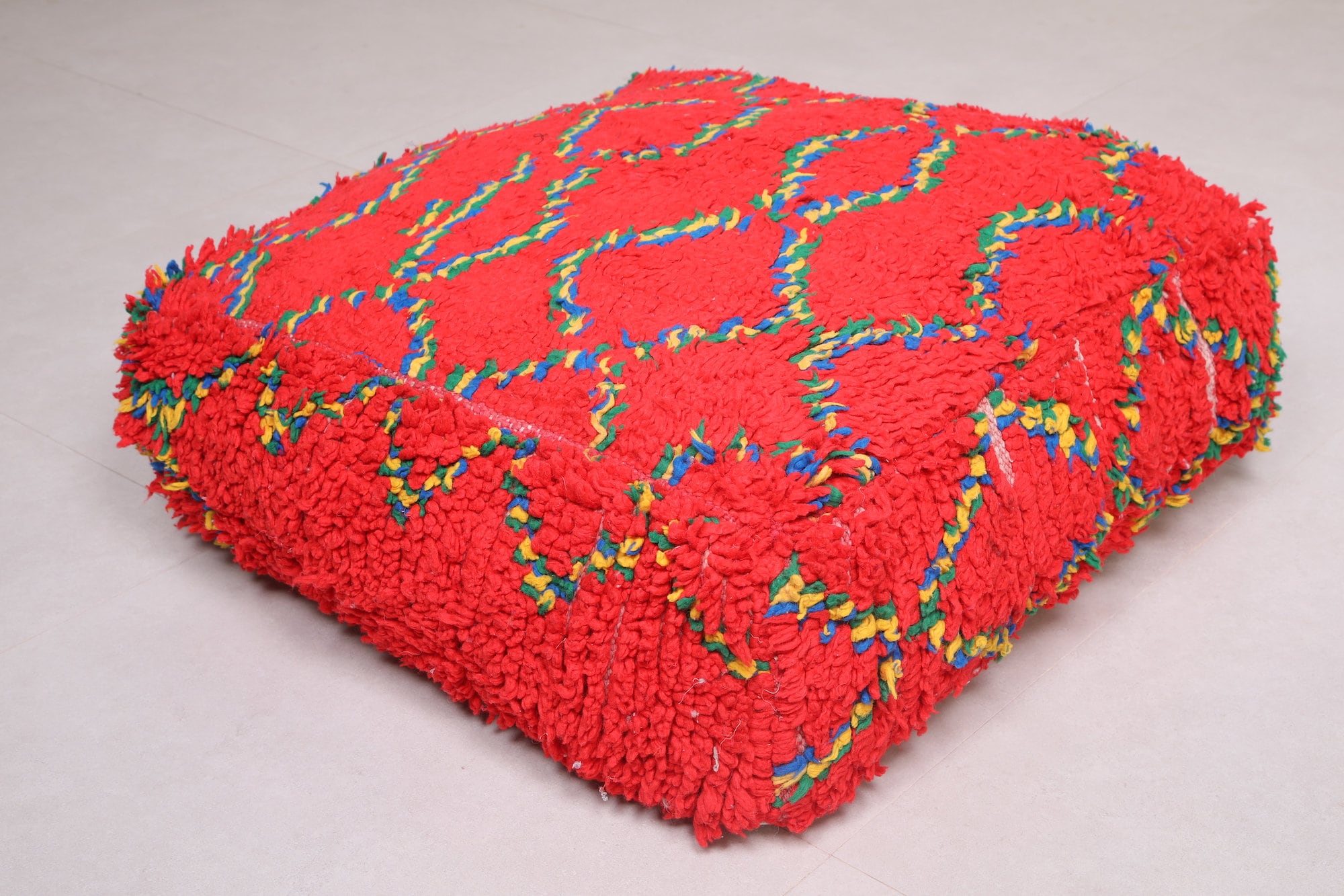 Moroccan Cushion Ottoman Moroccan Square Pouf 24 Etsy