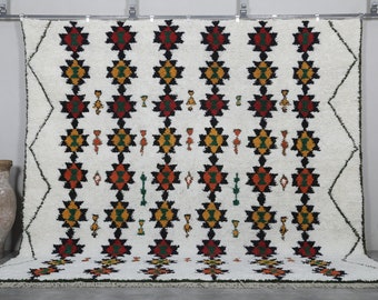 Incroyable tapis berbère - tapis marocain traditionnel - tapis tribal fait main - tapis du maroc - tapis de salon - tapis sur mesure - tapis en laine