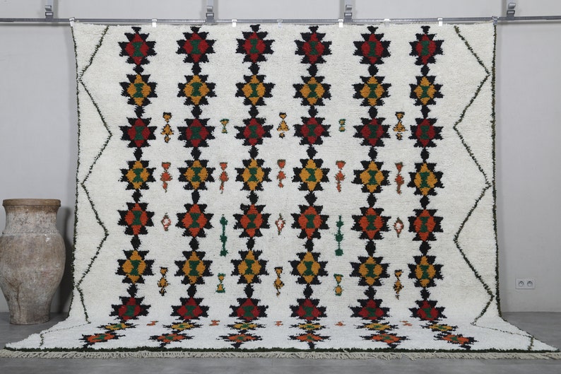 Amazing berber rug Moroccan rug Traditional Handmade tribal rug Morocco rug Living room rug custom size rug Wool area rug image 1