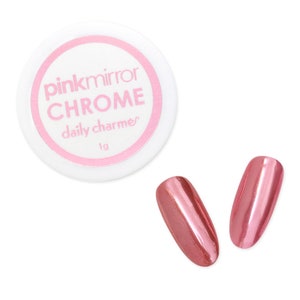 Daily Charme Pink Chrome Powder for Reflective Mirror Nails