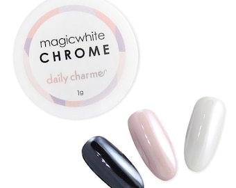 Daily Charme White Chrome Powder for Pearl Mirror Nails