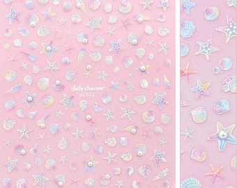 Bejeweled Nail Art Sticker / Seashell Dreams