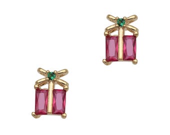 Holiday Gift / Zircon Charm / Gold