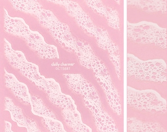 Chic Nail Art Sticker / Sea Foam