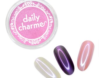 Daily Charme Amethyst Stardust Chrome Powder - Aurora Purple Pigment for Iridescent Glazed Nails