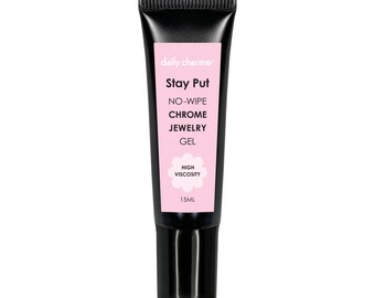 Daily Charme Stay Put No-Wipe Chrome Jewelry Gel / High Viscosity / 15ml