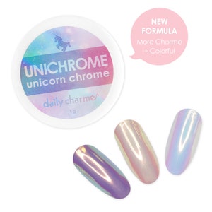 Daily Charme Unichrome Chrome Powder for Iridescent Aurora Mirror Nails