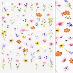 Floral Nail Art Sticker / Flower Child