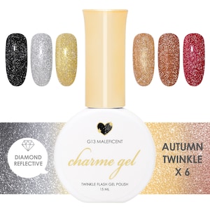 Charme Gel Autumn Twinkle Flash Collection / 6 Colors