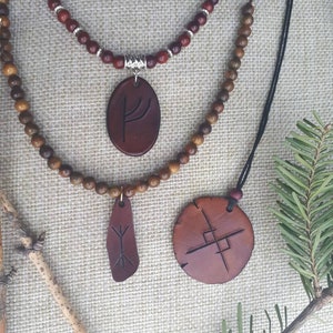 Norse Viking Runic Beaded Necklaces