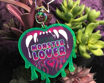 Monster Lover/ F**ker Fluorescent Acrylic Charm