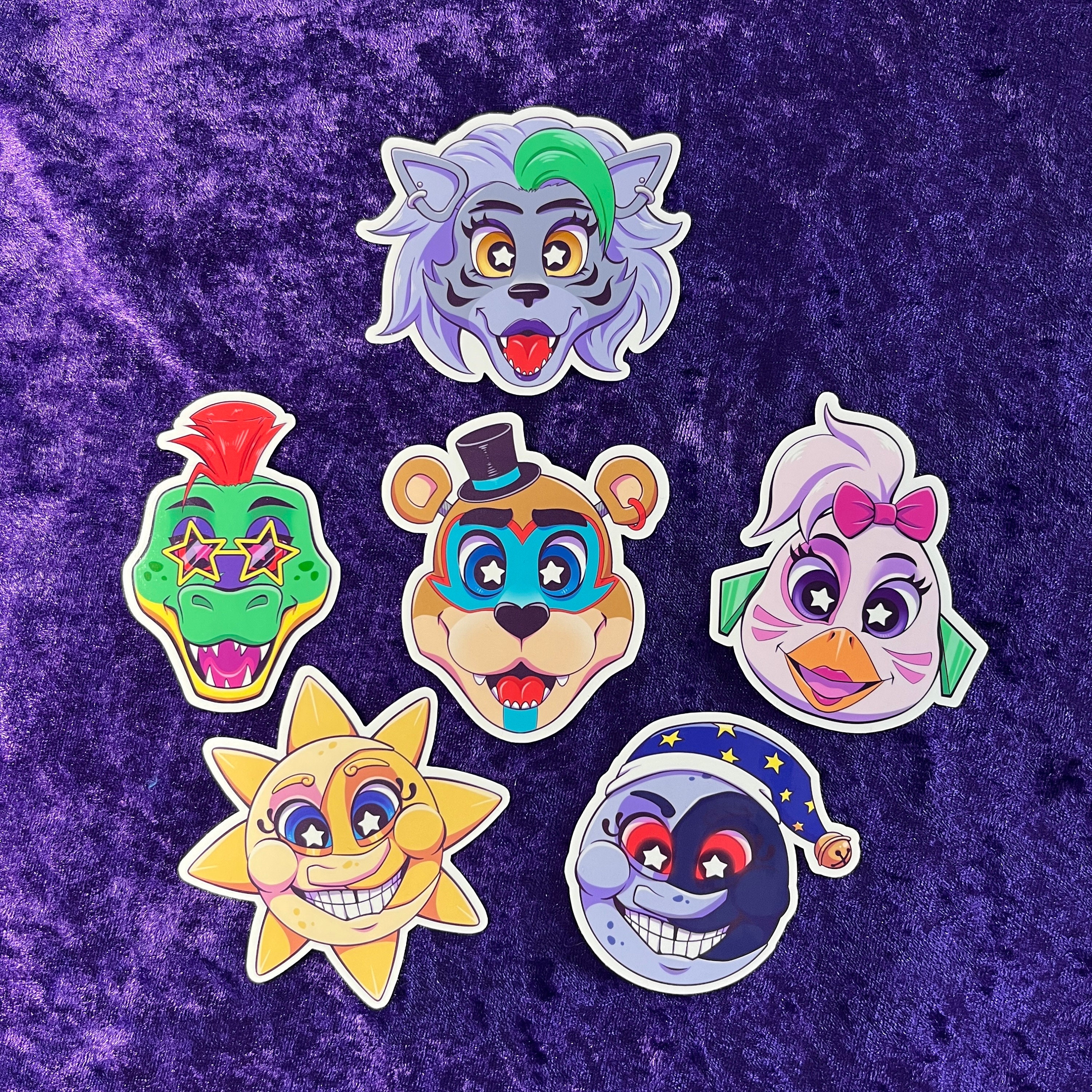 Five Nights At Freddy's, Candy, FNAF, Freddy, Chicka, Bonnie, CupCake, Vinyl, Decal