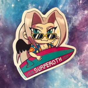 Sephiroth 3in Stickers FFVII Sticker Pack Surferoth