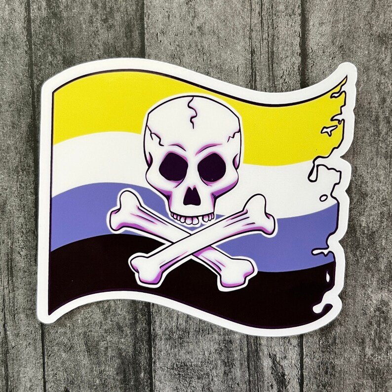 Pirate Pride Flag Sticker | Etsy