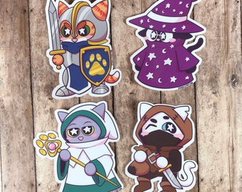 Catventuring Purrty 3in Stickers