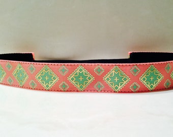 Gold Diamonds - Coral and Mint