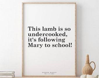 Hell's Kitchen // Gordon Ramsay // This lamb is so undercooked, it's following Mary to school!