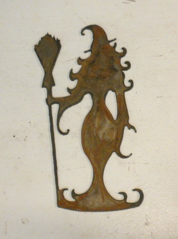 6 Inch HAWAII HI State Shape Rusty Metal Vintage Stencil Ornament Craft Sign