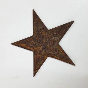 Star Shape 6 inch Rusty Vintage Antique-y Metal Steel Wall Art Ornament Craft Scrapbook Stencil DIY Sign
