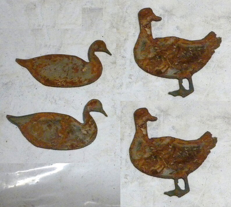 Lot Set Of 4 Duck Shapes 3 Inch Rusty Vintage Antique y Metal Etsy Lot Set Of 4 Duck Shapes 3 Inch Rusty Vintage Antique y Metal Etsy