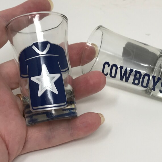 Cowboys Shot Glasses Dallas Shot GlassesGift for a Cowboys Etsy