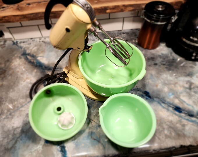 1936 Sunbeam Mixmaster Jadeite Mixer Etsy