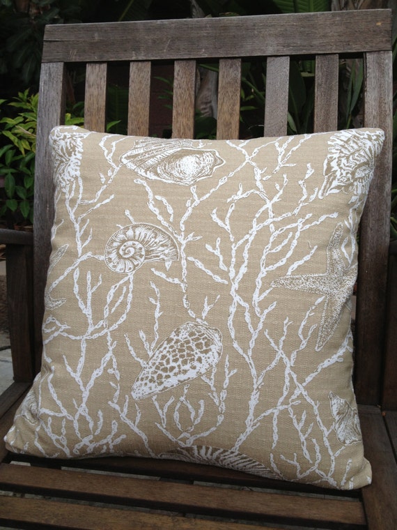 Items similar to Neutral Coastal Pillow Cover on Etsy