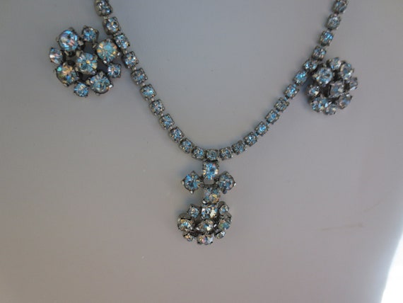 Vintage Rhinestone necklace. 1940s-50s. - image 1