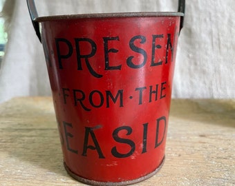 Antique Child’s Sand Pail - A Present From The Seaside