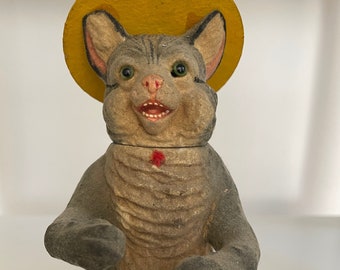 Antique Cat Candy Container