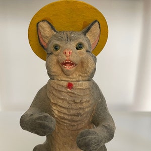 Antique Cat Candy Container