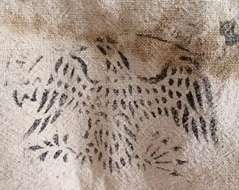 Vintage Grain Bag with Original Eagle Bag Stamp