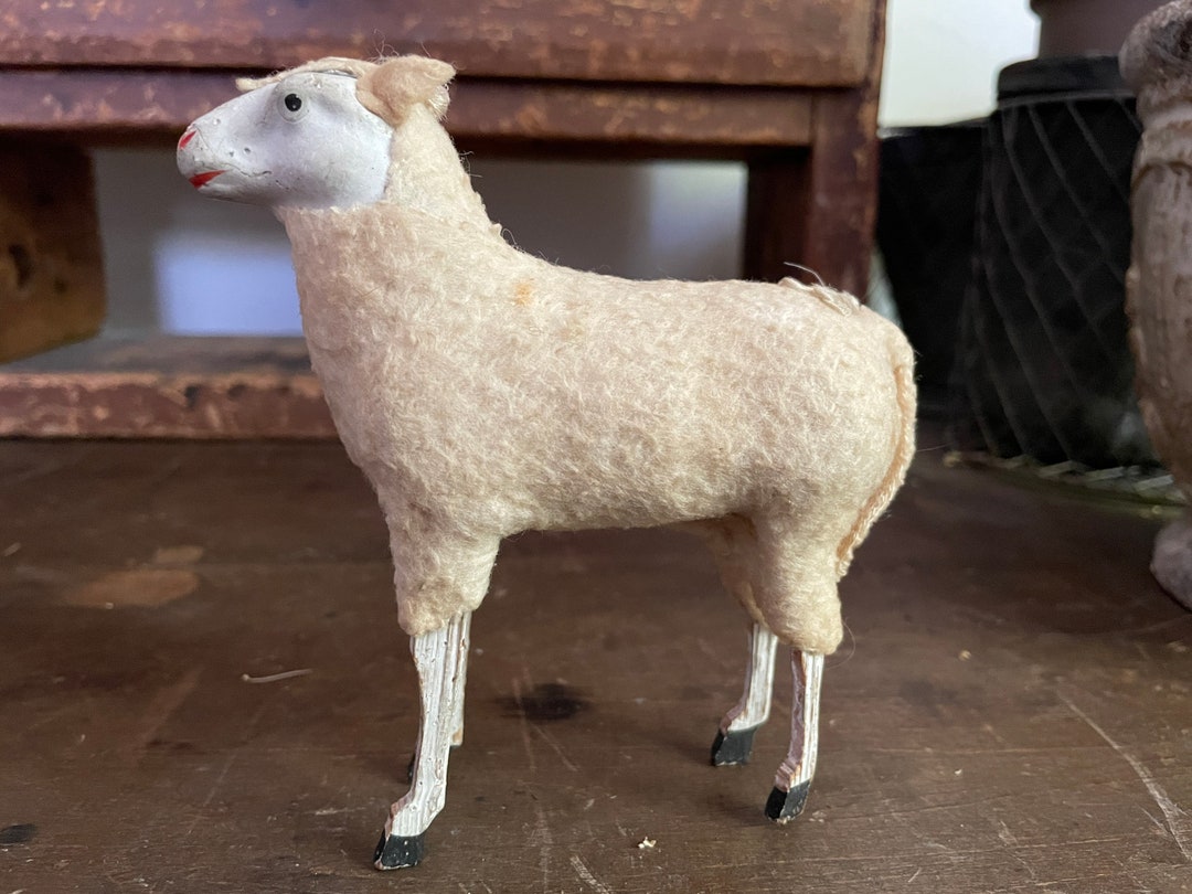 Antique Wooly Putz Sheep - Etsy