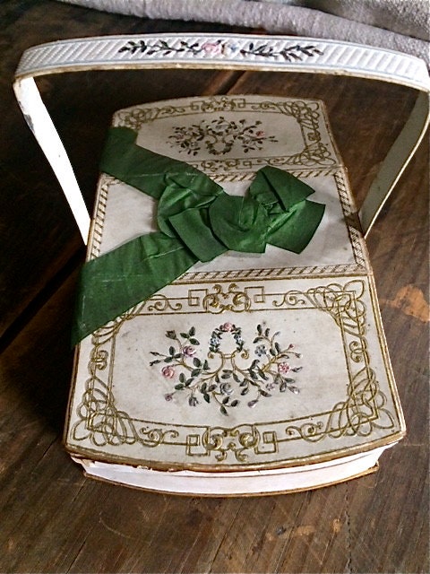 Antique Decorated Paper Box - Pre-civil War - Etsy