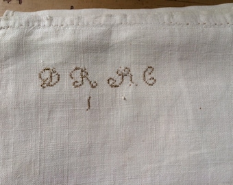 19th C Homespun Linen Sheet