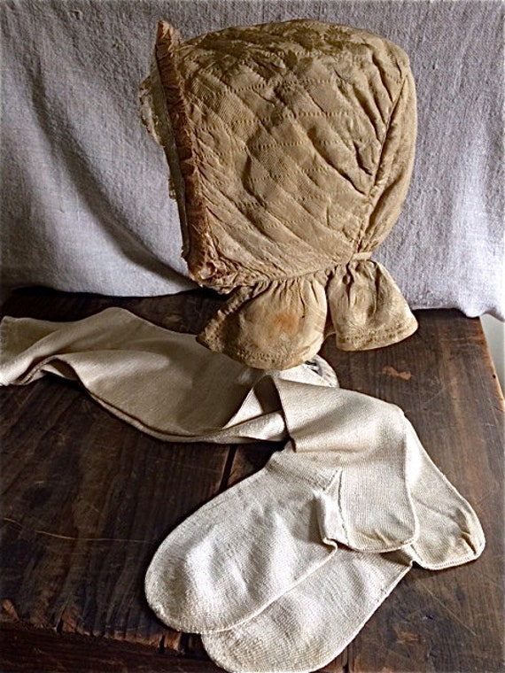 Antique Silk Girl's Bonnet