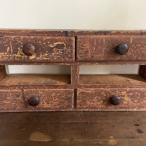 Antique Set of Small Drawers