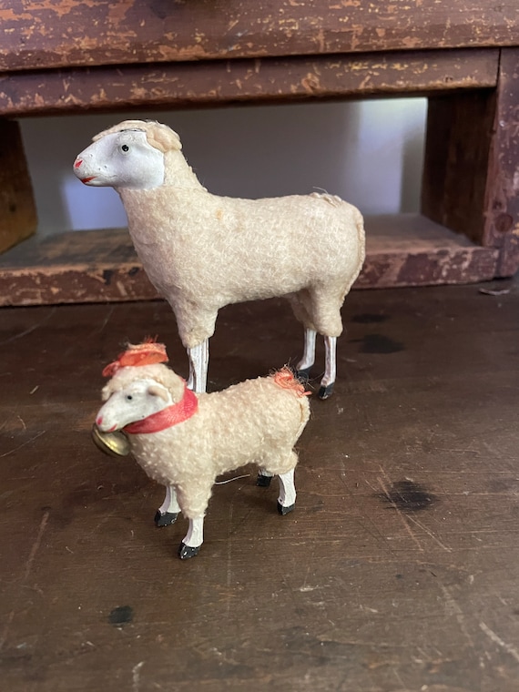 Antique Wooly Putz Sheep - Etsy