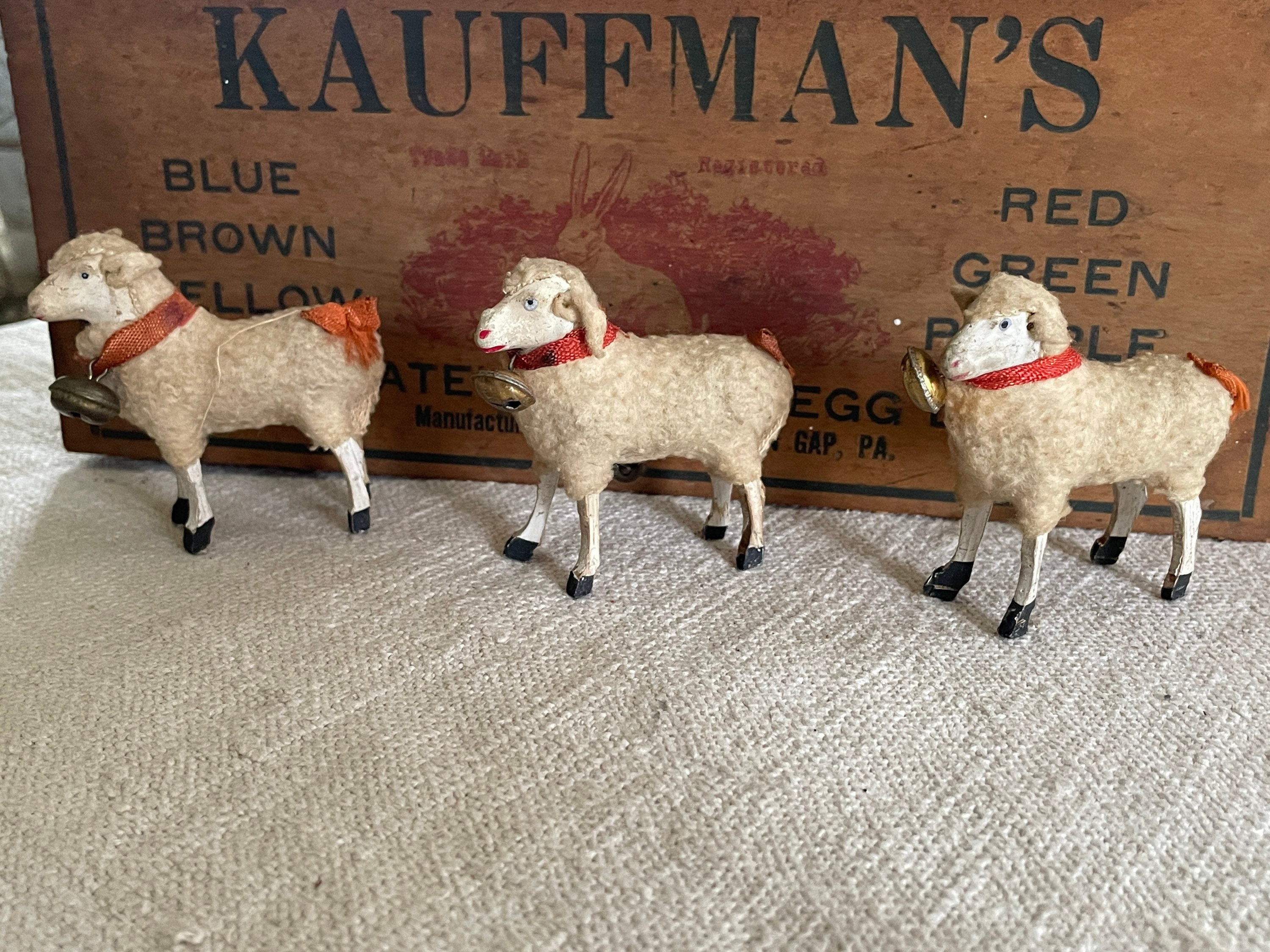 Antique Wooly Putz Sheep - Etsy