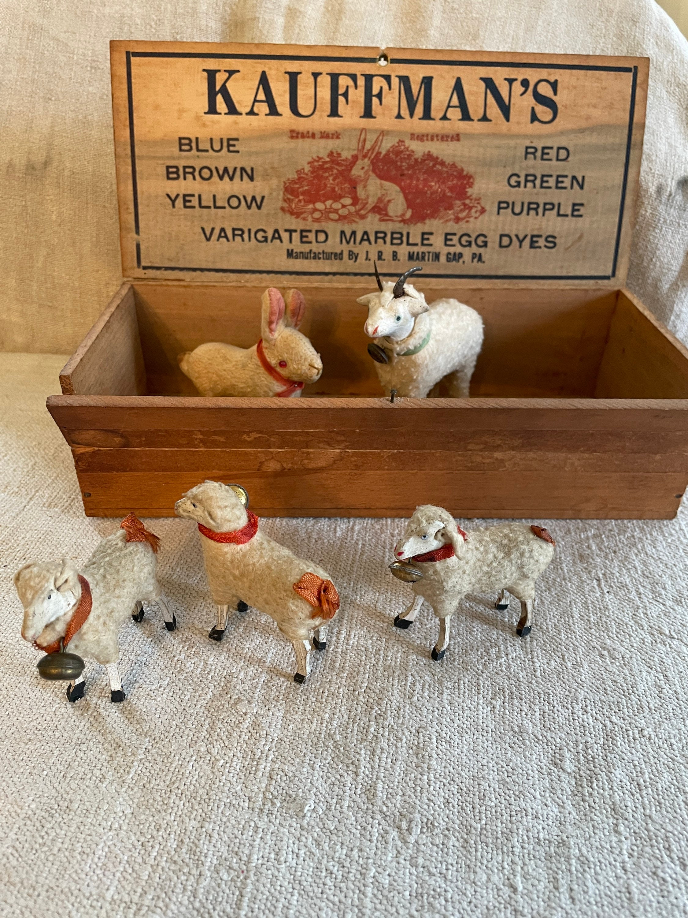 Antique Wooly Putz Sheep - Etsy