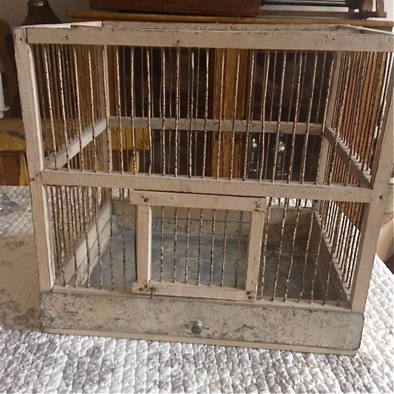 Antique Bird Cage Primitive Rustic Decor Etsy