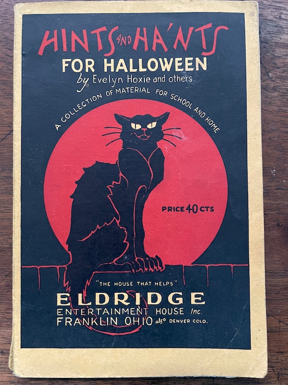 Antique Halloween Book - Hints and Ha'nts for Halloween
