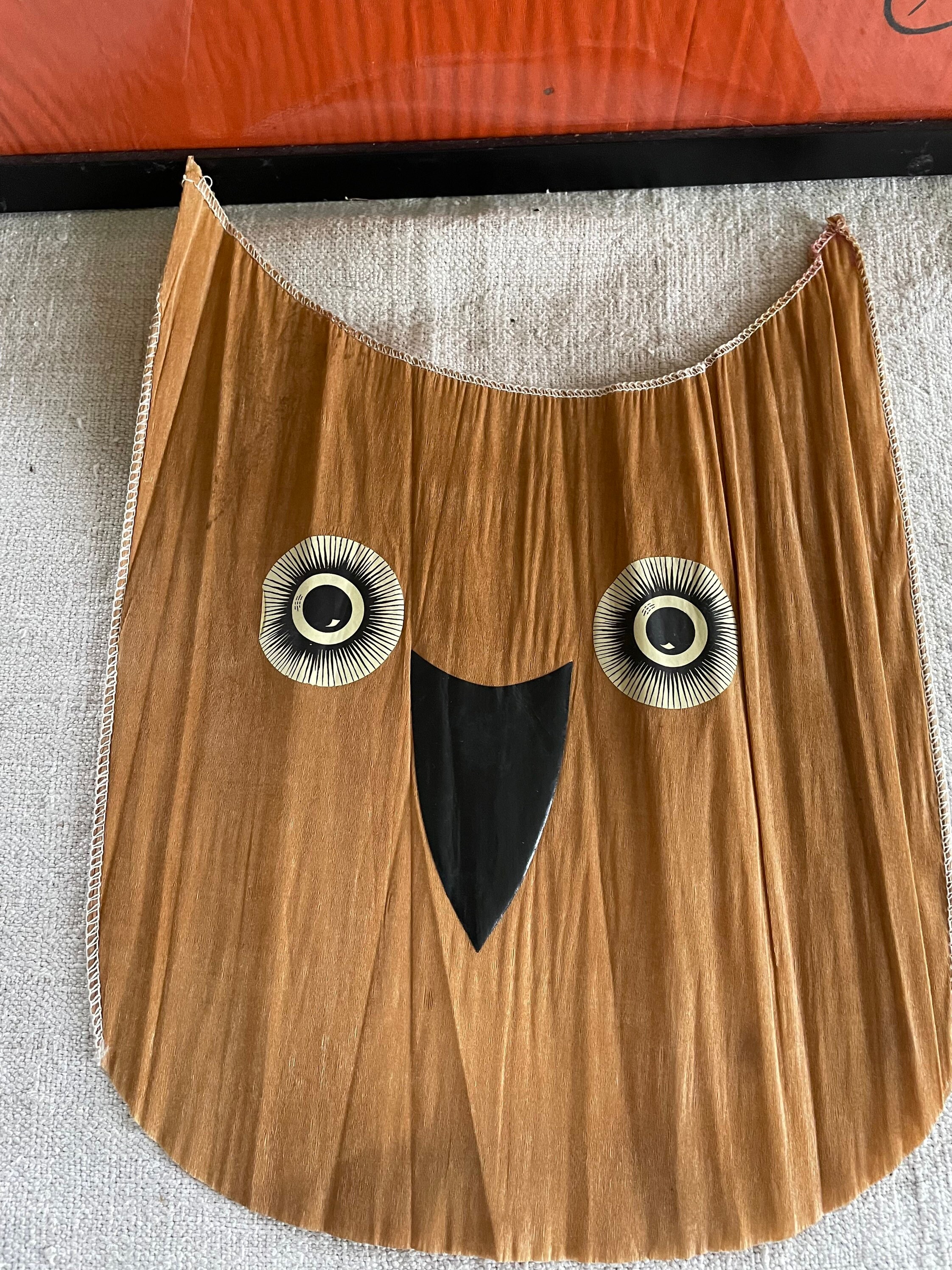 Antique Dennison Halloween Owl Party Hat - Rare